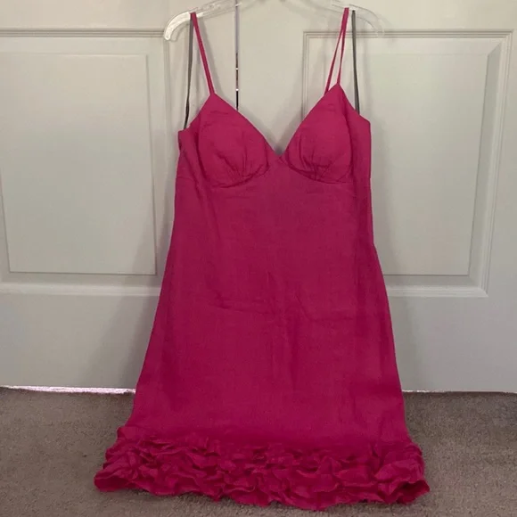 knee length dresses for ladies Linen Halter Maxi Dress | Chic Beaded Keyhole Dresses main image 0